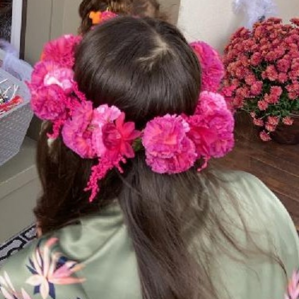 CUSTOM Handmade Renaissance Statement Flower Crown - Picture 4 of 5